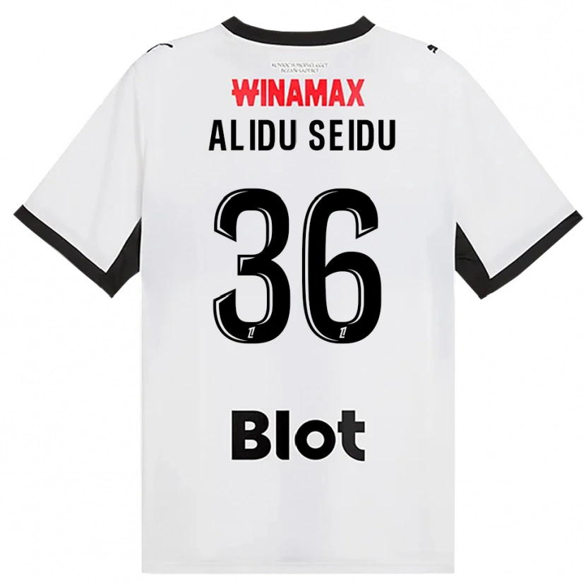 Danxen Femme Maillot Alidu Seidu #36 Noir Blanc Rouge Tenues Extérieur 2026/27 T-Shirt