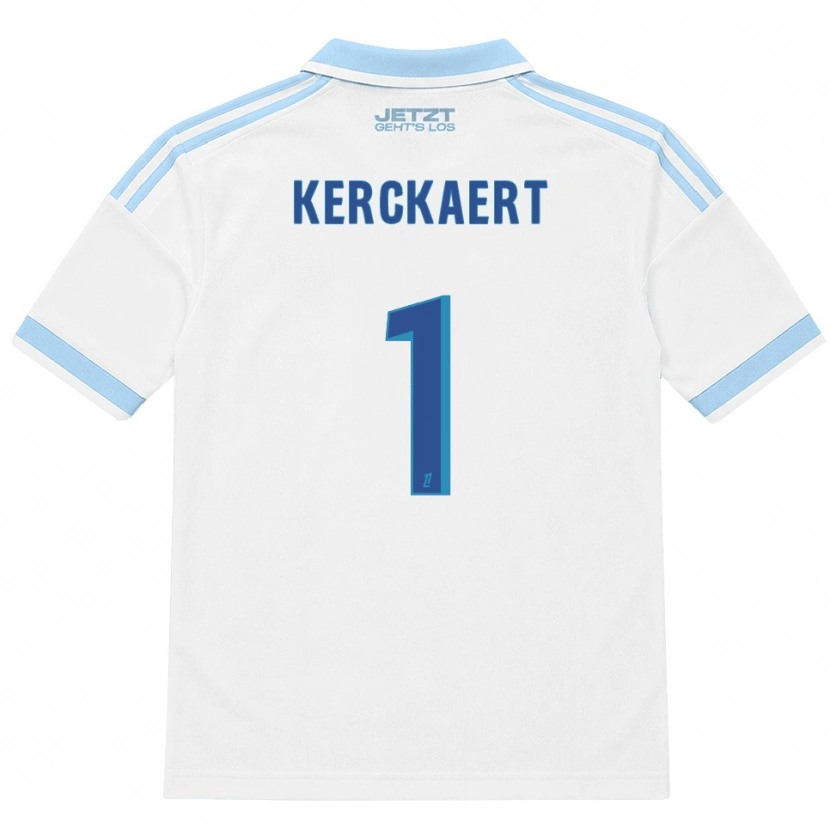 Danxen Femme Maillot Gabriel Kerckaert #1 Bleu Ciel Clair Blanc Rouge Tenues Extérieur 2026/27 T-Shirt