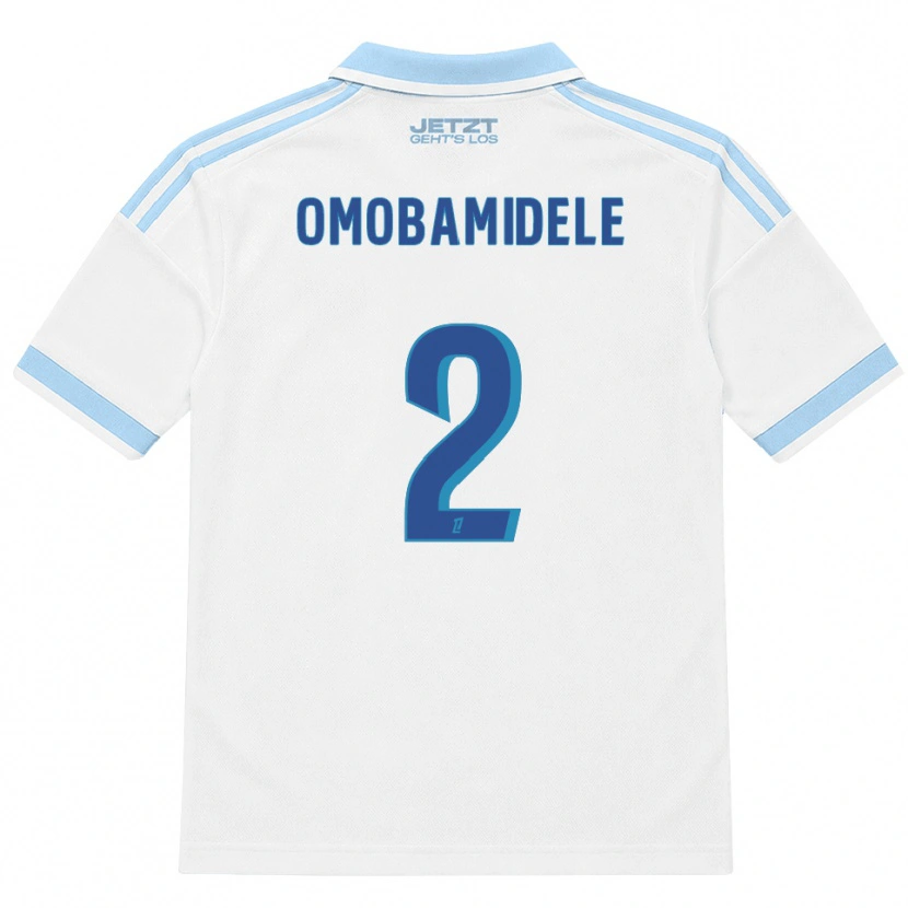 Danxen Femme Maillot Andrew Omobamidele #2 Bleu Ciel Clair Blanc Rouge Tenues Extérieur 2026/27 T-Shirt