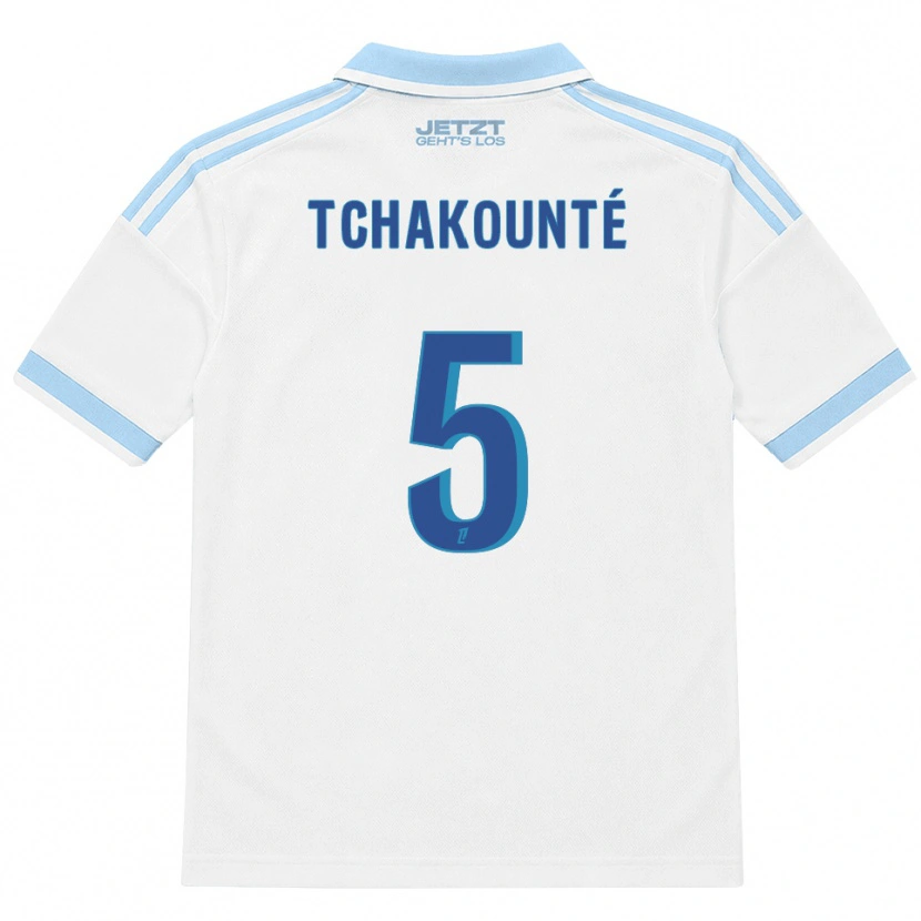 Danxen Femme Maillot Anaëlle Tchakounté #5 Bleu Ciel Clair Blanc Rouge Tenues Extérieur 2026/27 T-Shirt
