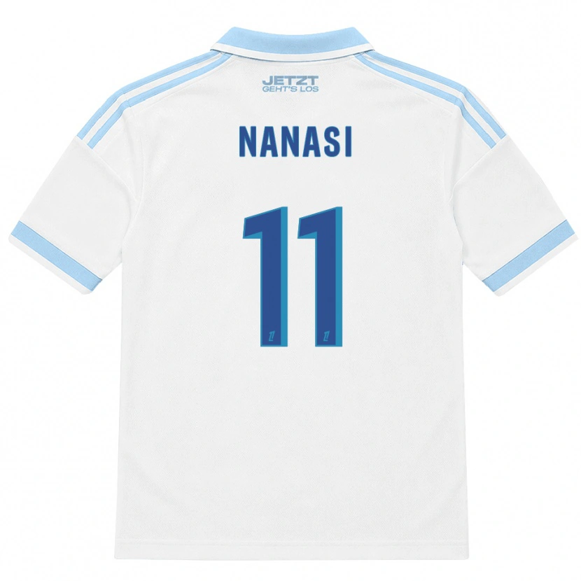 Danxen Femme Maillot Sebastian Nanasi #11 Bleu Ciel Clair Blanc Rouge Tenues Extérieur 2026/27 T-Shirt