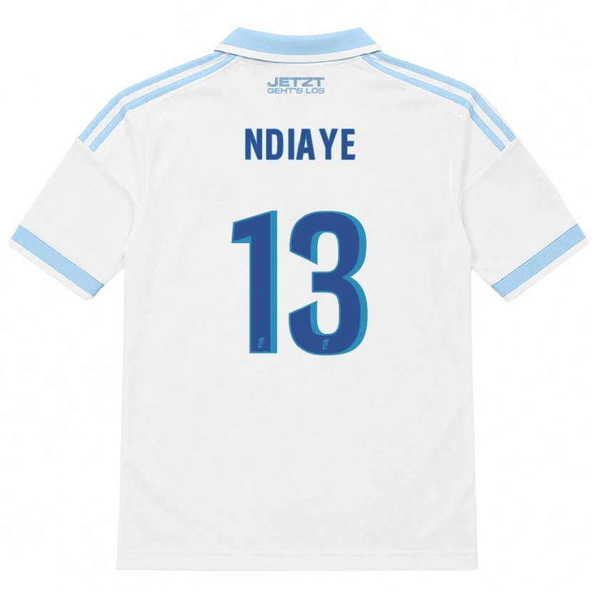 Danxen Femme Maillot Serigne Ndiaye #13 Bleu Ciel Clair Blanc Rouge Tenues Extérieur 2026/27 T-Shirt