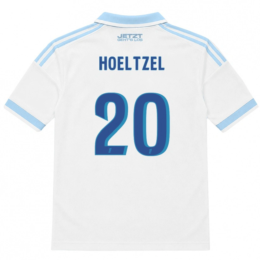 Danxen Femme Maillot Mégane Hoeltzel #20 Bleu Ciel Clair Blanc Rouge Tenues Extérieur 2026/27 T-Shirt
