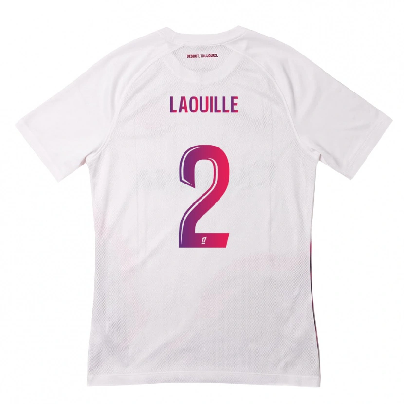 Danxen Femme Maillot Rafaël Laouille #2 Blanc Rose Violet Tenues Extérieur 2026/27 T-Shirt