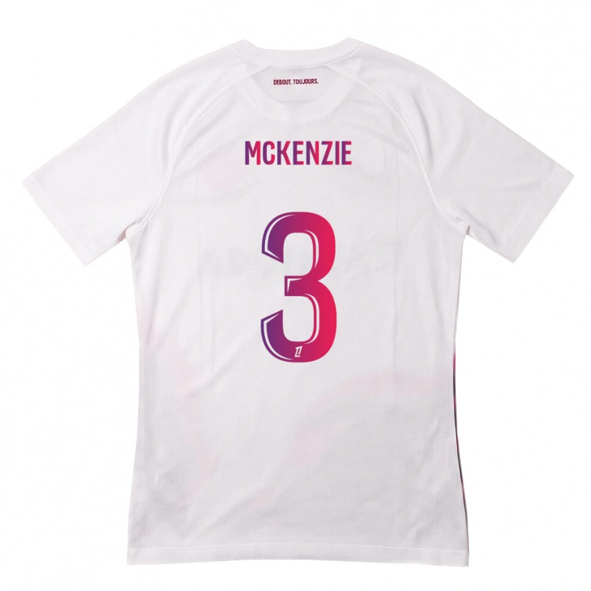 Danxen Femme Maillot Mark Mckenzie #3 Blanc Rose Violet Tenues Extérieur 2026/27 T-Shirt