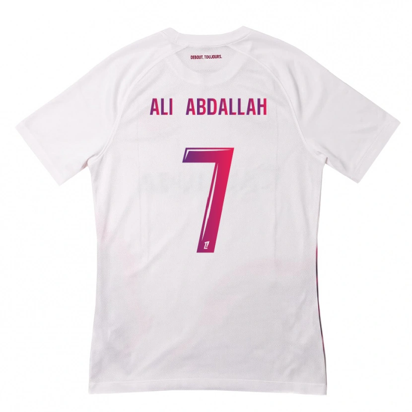 Danxen Femme Maillot Nivine Ali Abdallah #7 Blanc Rose Violet Tenues Extérieur 2026/27 T-Shirt