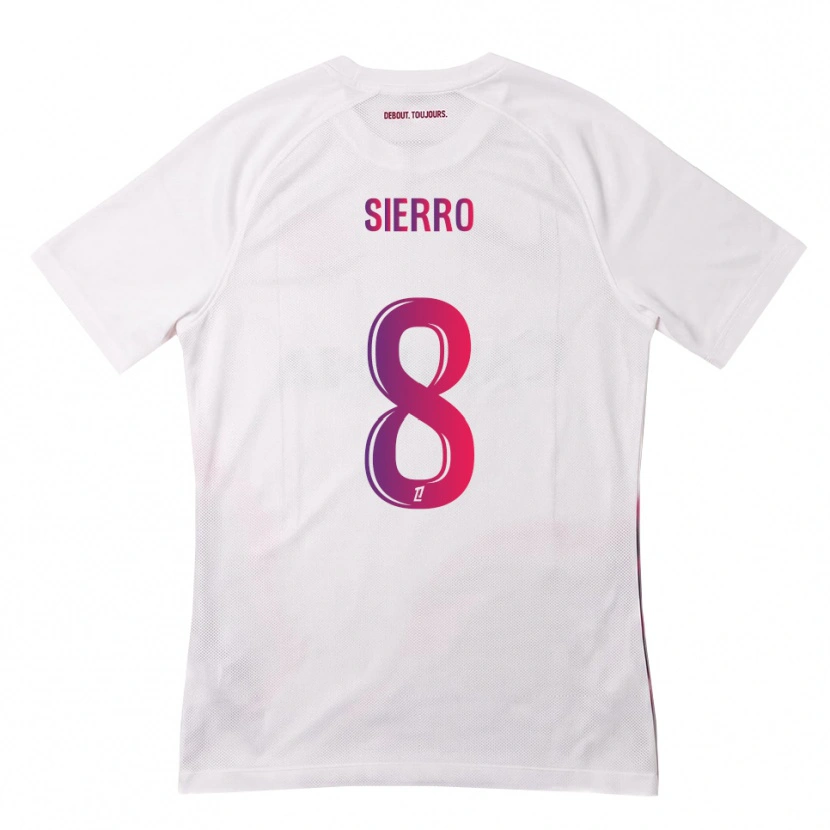 Danxen Femme Maillot Vincent Sierro #8 Blanc Rose Violet Tenues Extérieur 2026/27 T-Shirt