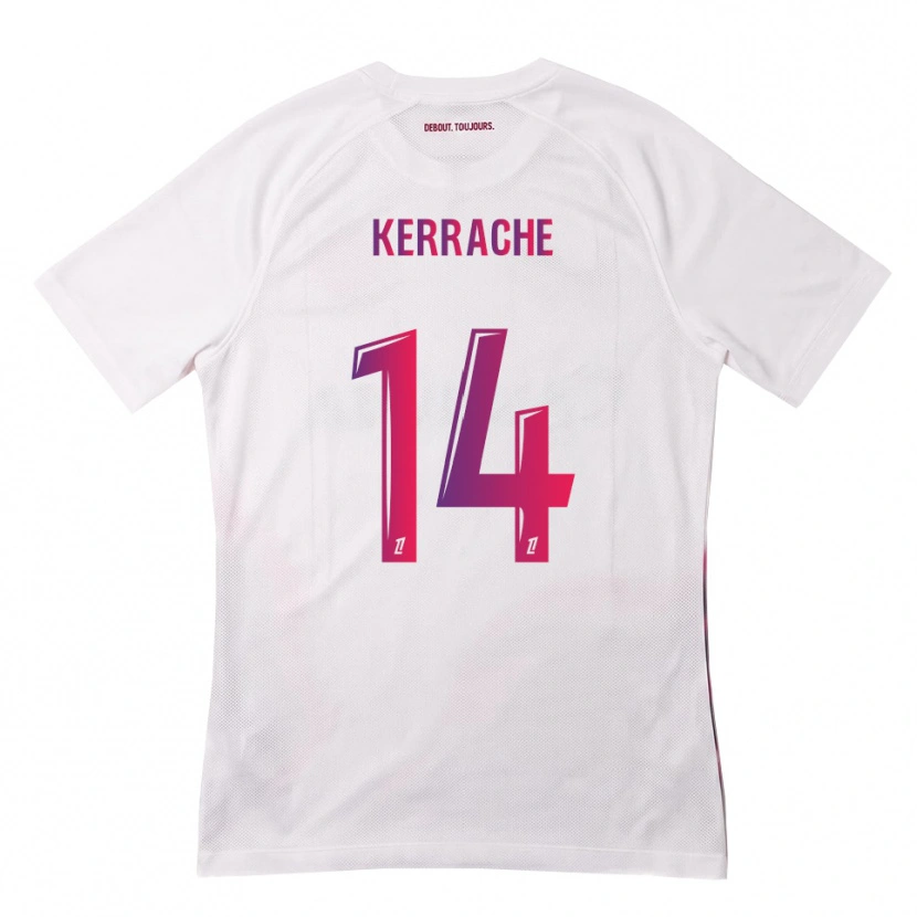 Danxen Femme Maillot Marina Kerrache #14 Blanc Rose Violet Tenues Extérieur 2026/27 T-Shirt