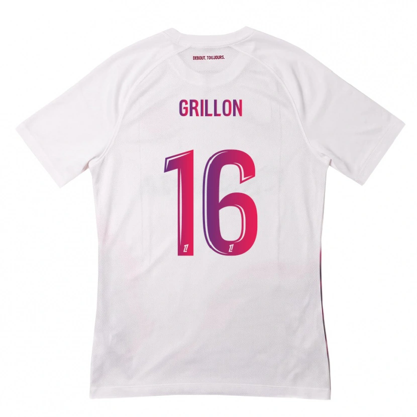 Danxen Femme Maillot Gaëlle Grillon #16 Blanc Rose Violet Tenues Extérieur 2026/27 T-Shirt
