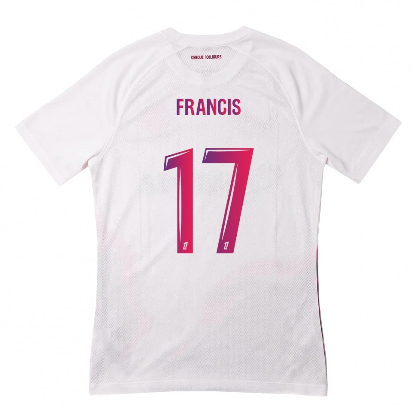 Danxen Femme Maillot Abu Francis #17 Blanc Rose Violet Tenues Extérieur 2026/27 T-Shirt