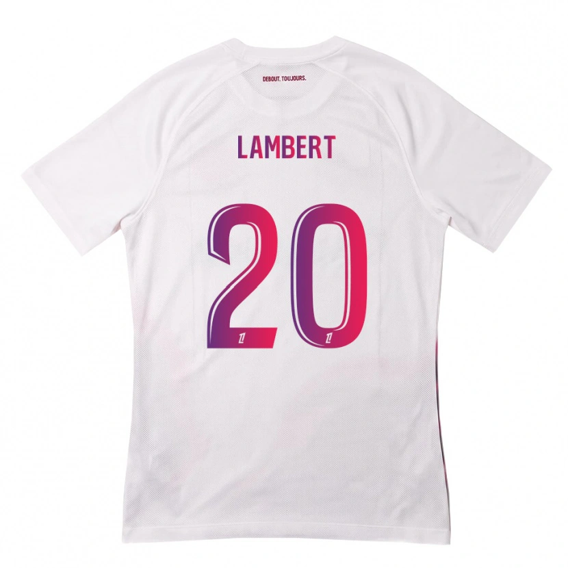 Danxen Femme Maillot Sarah Lambert #20 Blanc Rose Violet Tenues Extérieur 2026/27 T-Shirt