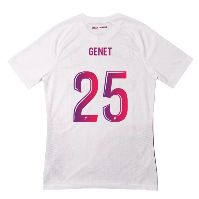 Danxen Femme Maillot Marine Genet #25 Blanc Rose Violet Tenues Extérieur 2026/27 T-Shirt