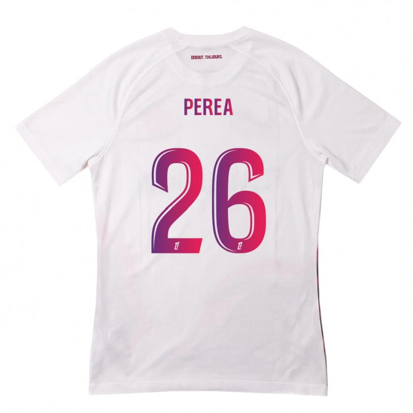Danxen Femme Maillot Marine Perea #26 Blanc Rose Violet Tenues Extérieur 2026/27 T-Shirt