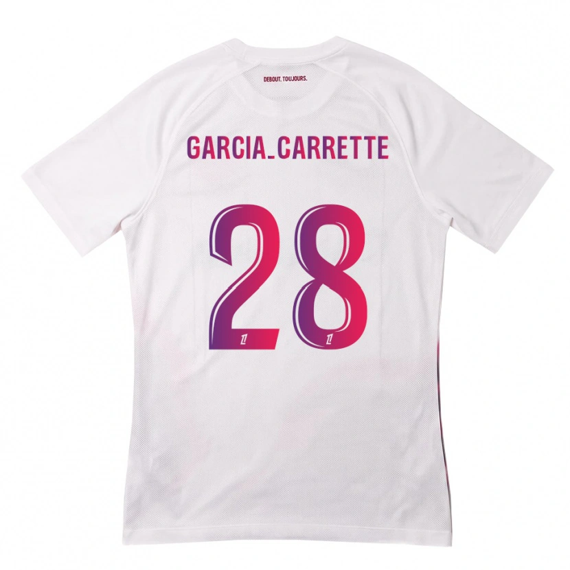Danxen Femme Maillot Hortense Garcia-Carrette #28 Blanc Rose Violet Tenues Extérieur 2026/27 T-Shirt