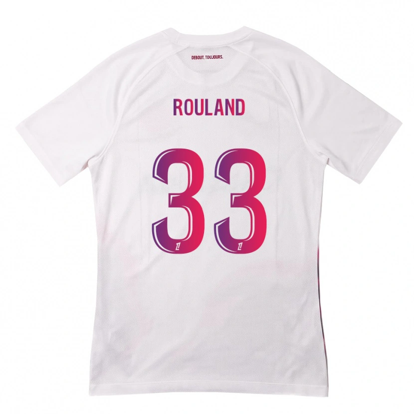 Danxen Femme Maillot Prune Rouland #33 Blanc Rose Violet Tenues Extérieur 2026/27 T-Shirt