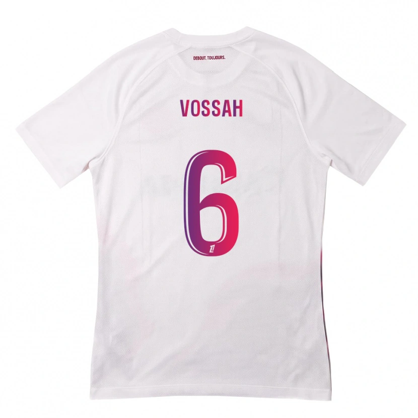 Danxen Femme Maillot Alexis Vossah #6 Blanc Rose Violet Tenues Extérieur 2026/27 T-Shirt
