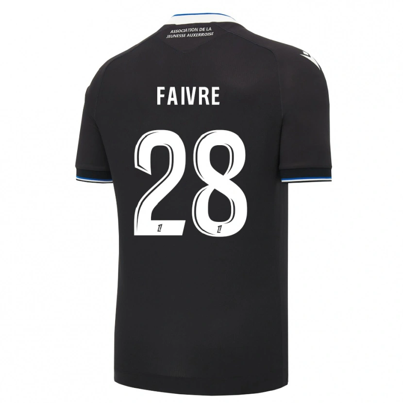Danxen Femme Maillot Romain Faivre #28 Noir Bleu Blanc Tenues Extérieur 2026/27 T-Shirt