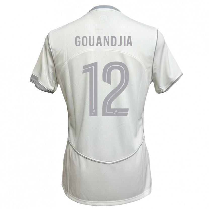 Danxen Femme Maillot Brady Gouandjia #12 Blanc Gris Tenues Extérieur 2026/27 T-Shirt