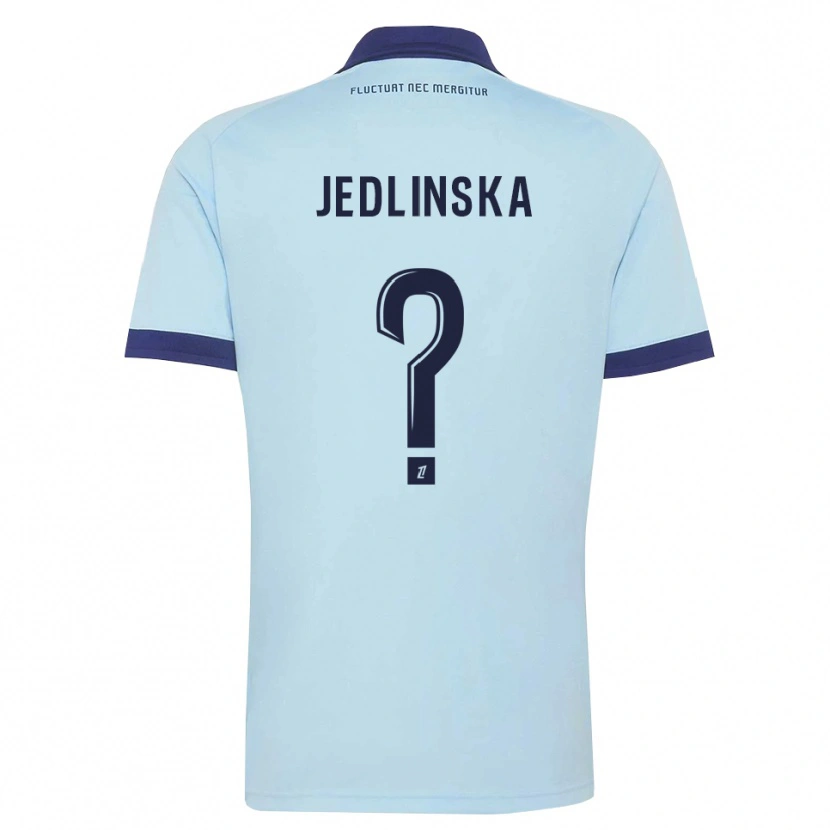 Danxen Femme Maillot Klaudia Jedlinska #0 Bleu Barbeau Noir Tenues Extérieur 2026/27 T-Shirt
