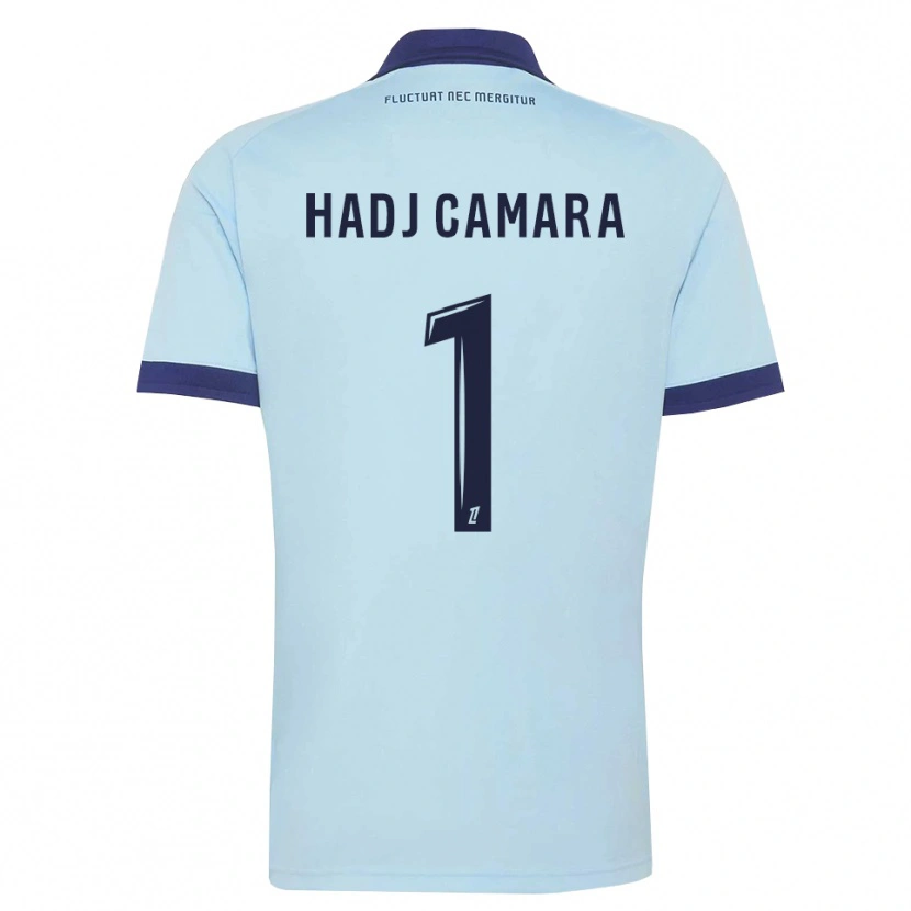 Danxen Femme Maillot El Hadj Camara #1 Bleu Barbeau Noir Tenues Extérieur 2026/27 T-Shirt
