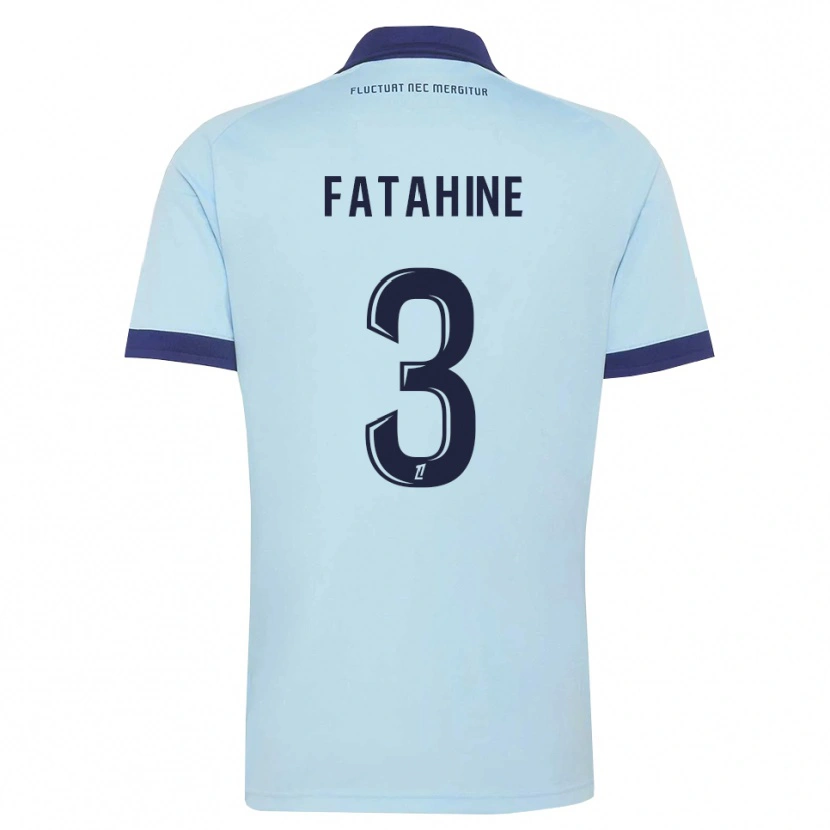 Danxen Femme Maillot Anis Fatahine #3 Bleu Barbeau Noir Tenues Extérieur 2026/27 T-Shirt