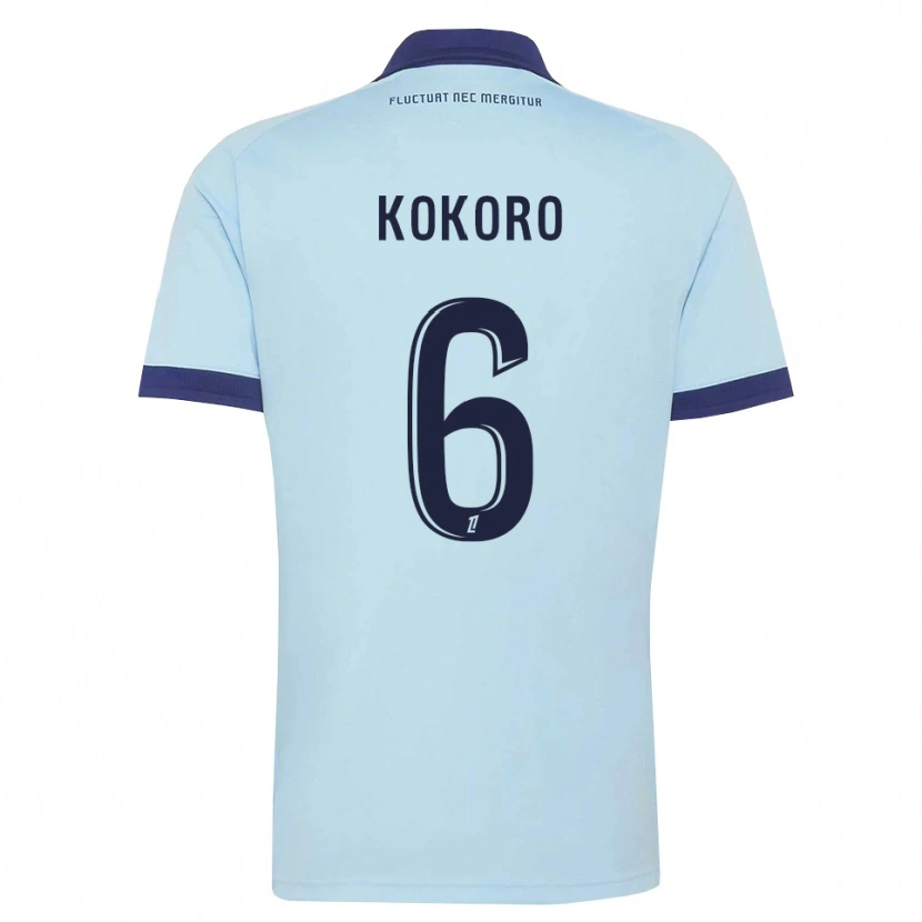 Danxen Femme Maillot Clarence Kokoro #6 Bleu Barbeau Noir Tenues Extérieur 2026/27 T-Shirt