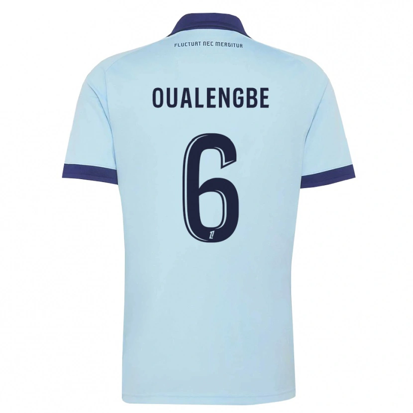 Danxen Femme Maillot Gabriel Oualengbe #6 Bleu Barbeau Noir Tenues Extérieur 2026/27 T-Shirt