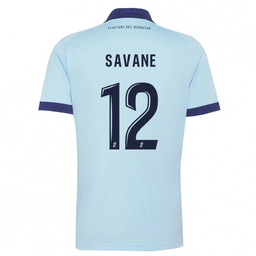 Danxen Femme Maillot Mohamed Savane #12 Bleu Barbeau Noir Tenues Extérieur 2026/27 T-Shirt