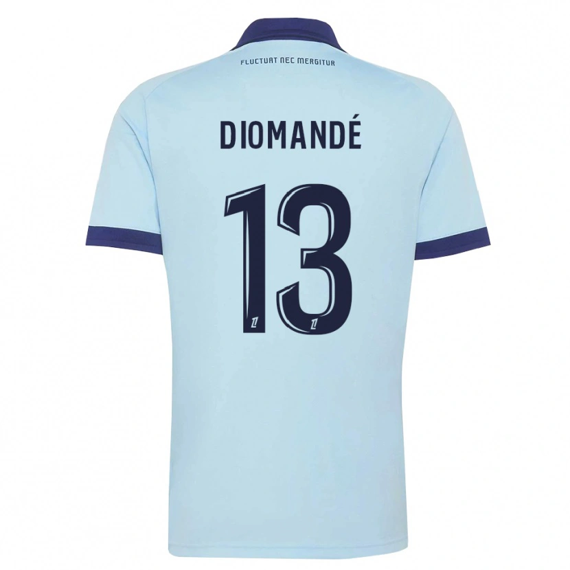 Danxen Femme Maillot Vassancy Diomandé #13 Bleu Barbeau Noir Tenues Extérieur 2026/27 T-Shirt