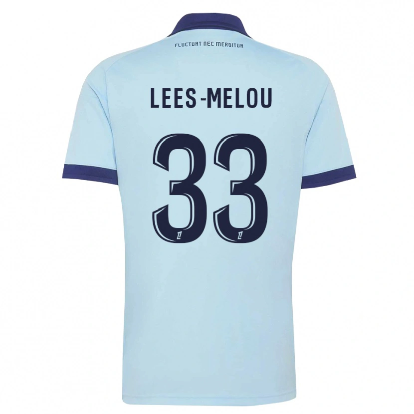 Danxen Femme Maillot Pierre Lees-Melou #33 Bleu Barbeau Noir Tenues Extérieur 2026/27 T-Shirt