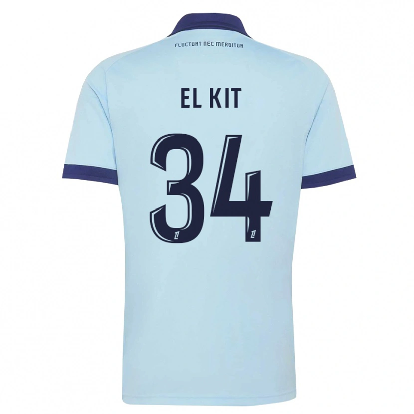 Danxen Femme Maillot Kamil El Kit #34 Bleu Barbeau Noir Tenues Extérieur 2026/27 T-Shirt