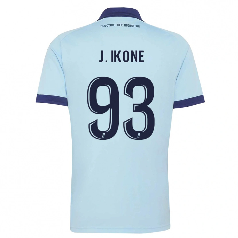 Danxen Femme Maillot Jonathan Ikoné #93 Bleu Barbeau Noir Tenues Extérieur 2026/27 T-Shirt