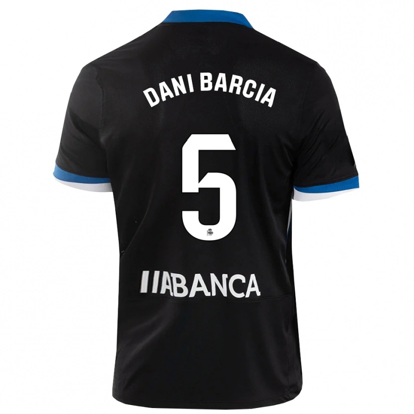 Danxen Femme Maillot Dani Barcia #5 Noir Bleu Blanc Tenues Extérieur 2026/27 T-Shirt