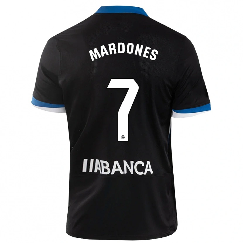 Danxen Femme Maillot Alvaro Mardones #7 Noir Bleu Blanc Tenues Extérieur 2026/27 T-Shirt