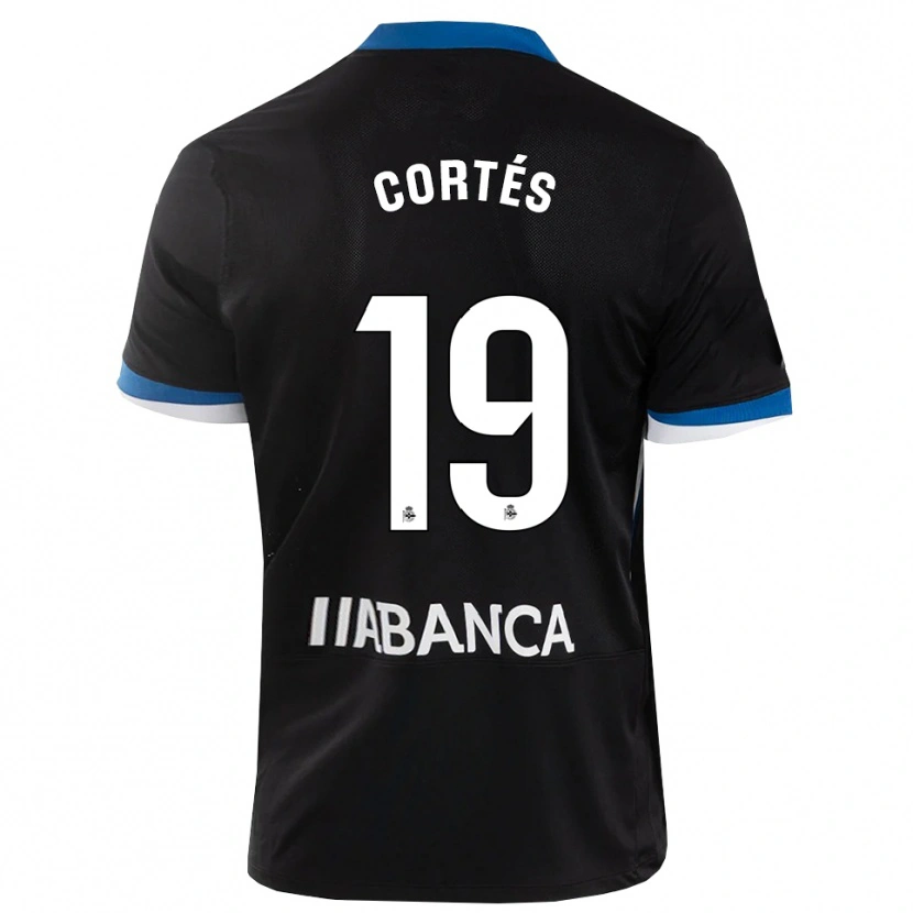 Danxen Femme Maillot Pablo Cortés #19 Noir Bleu Blanc Tenues Extérieur 2026/27 T-Shirt