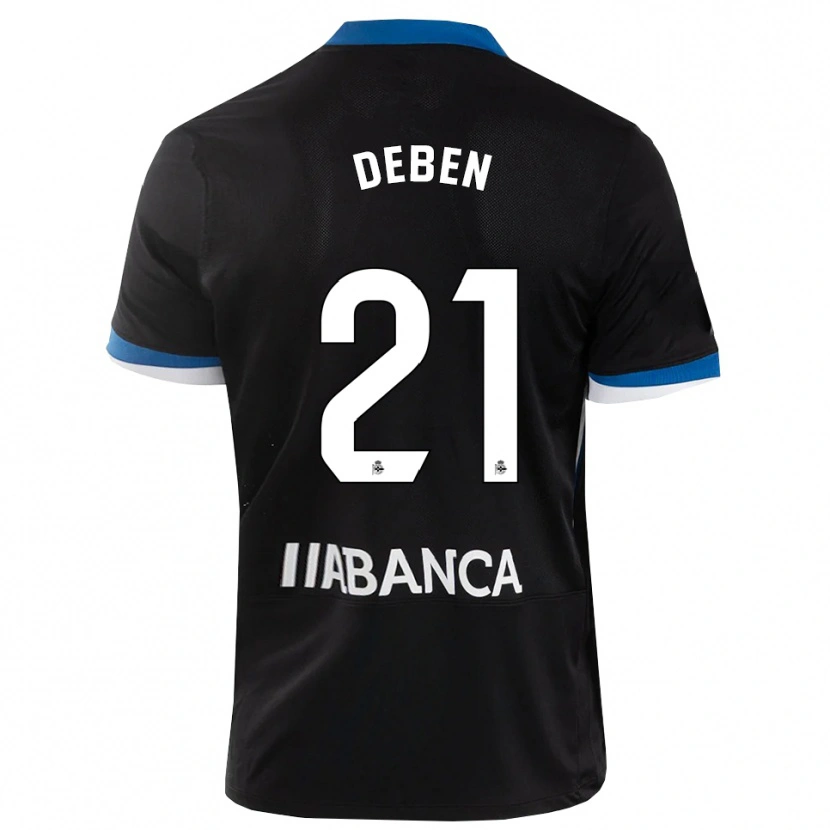 Danxen Femme Maillot Sara Debén #21 Noir Bleu Blanc Tenues Extérieur 2026/27 T-Shirt