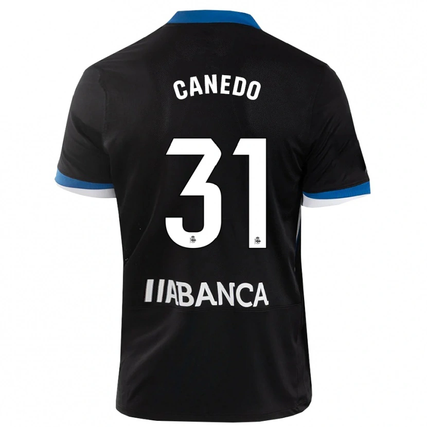 Danxen Femme Maillot Damián Canedo #31 Noir Bleu Blanc Tenues Extérieur 2026/27 T-Shirt