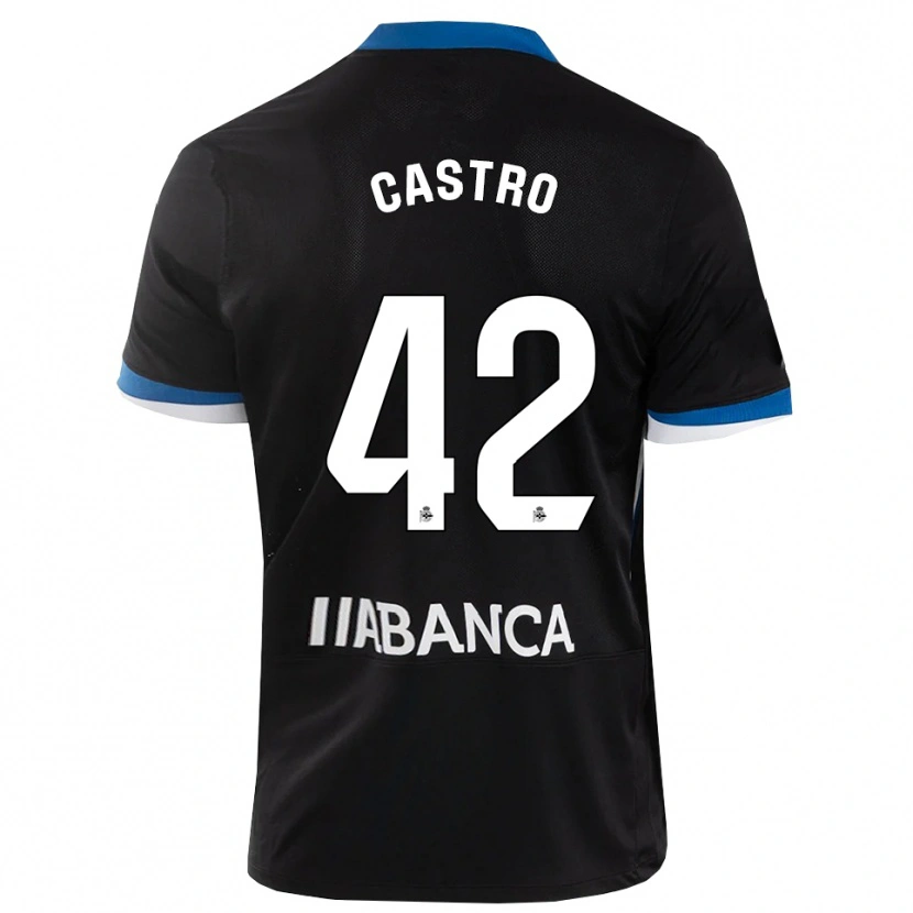 Danxen Femme Maillot Lucas Castro #42 Noir Bleu Blanc Tenues Extérieur 2026/27 T-Shirt