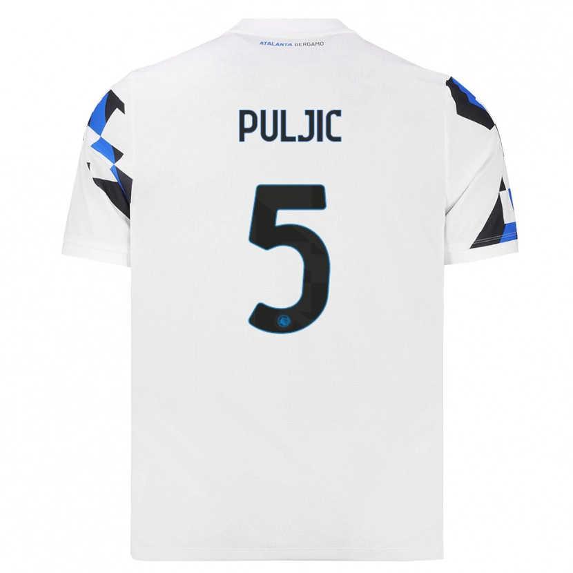 Danxen Femme Maillot Ljubo Puljic #5 Blanc Rouge Bleu Tenues Extérieur 2026/27 T-Shirt