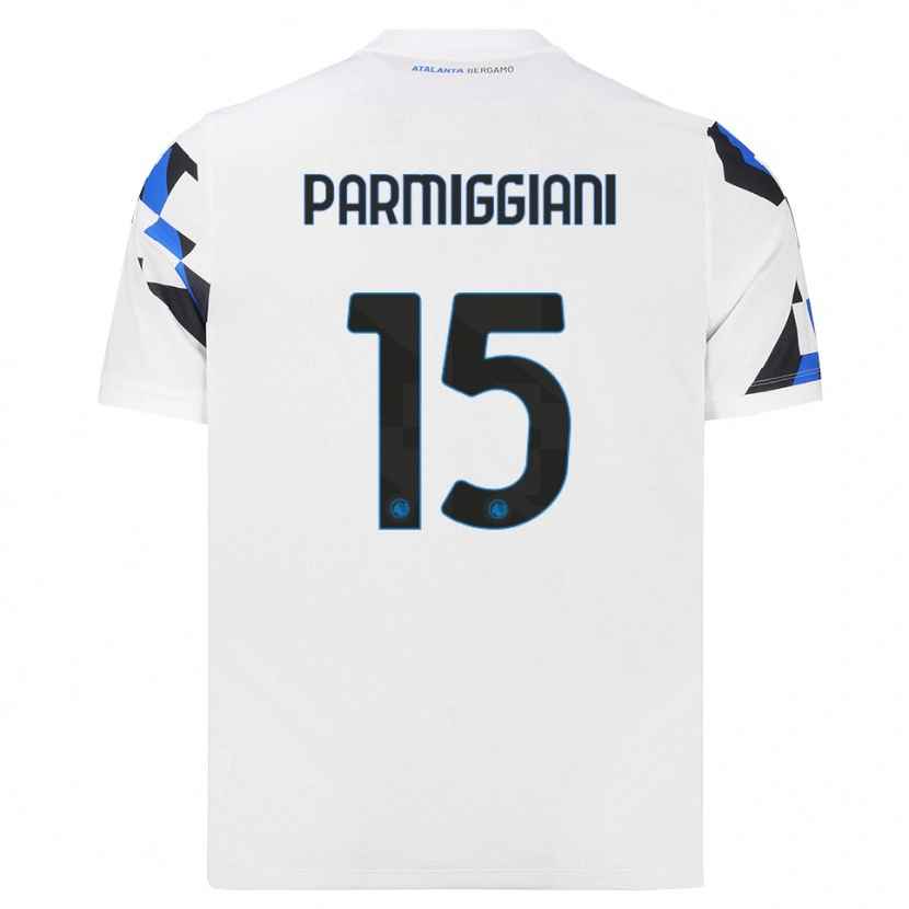 Danxen Femme Maillot Pietro Parmiggiani #15 Blanc Rouge Bleu Tenues Extérieur 2026/27 T-Shirt