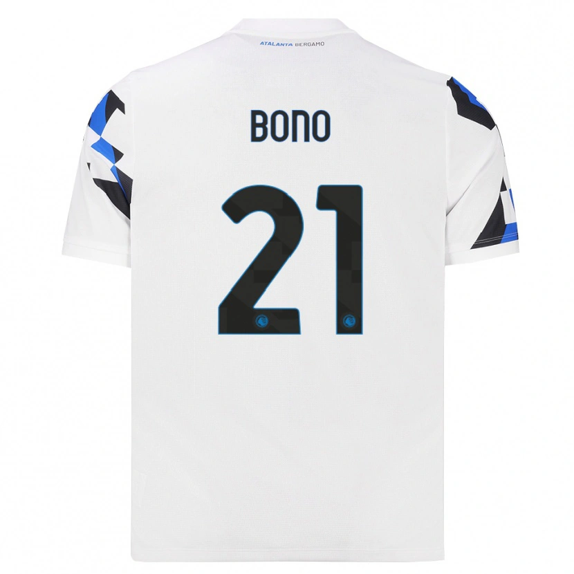 Danxen Femme Maillot Davide Bono #21 Blanc Rouge Bleu Tenues Extérieur 2026/27 T-Shirt