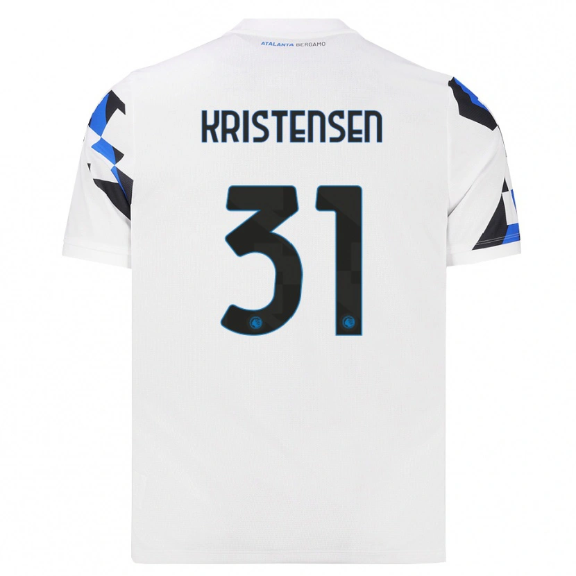Danxen Femme Maillot Thomas Kristensen #31 Blanc Rouge Bleu Tenues Extérieur 2026/27 T-Shirt