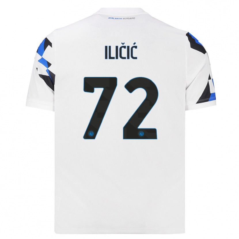 Danxen Femme Maillot Josip Ilicic #72 Blanc Rouge Bleu Tenues Extérieur 2026/27 T-Shirt