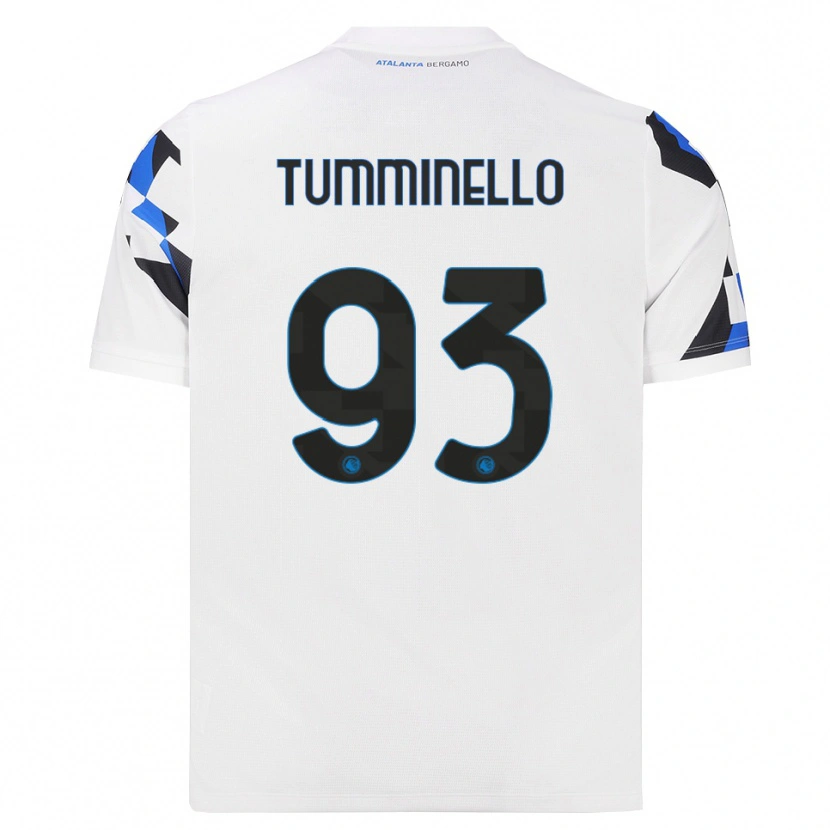 Danxen Femme Maillot Marco Tumminello #93 Blanc Rouge Bleu Tenues Extérieur 2026/27 T-Shirt