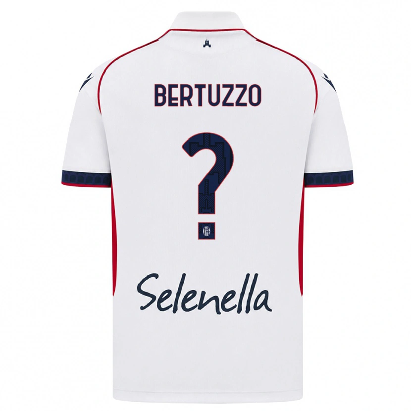 Danxen Femme Maillot Francesco Bertuzzo #0 Blanc Rouge Bleu Roi Tenues Extérieur 2026/27 T-Shirt