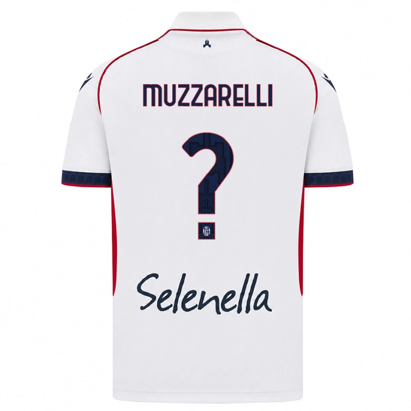 Danxen Femme Maillot Lorenzo Muzzarelli #0 Blanc Rouge Bleu Roi Tenues Extérieur 2026/27 T-Shirt