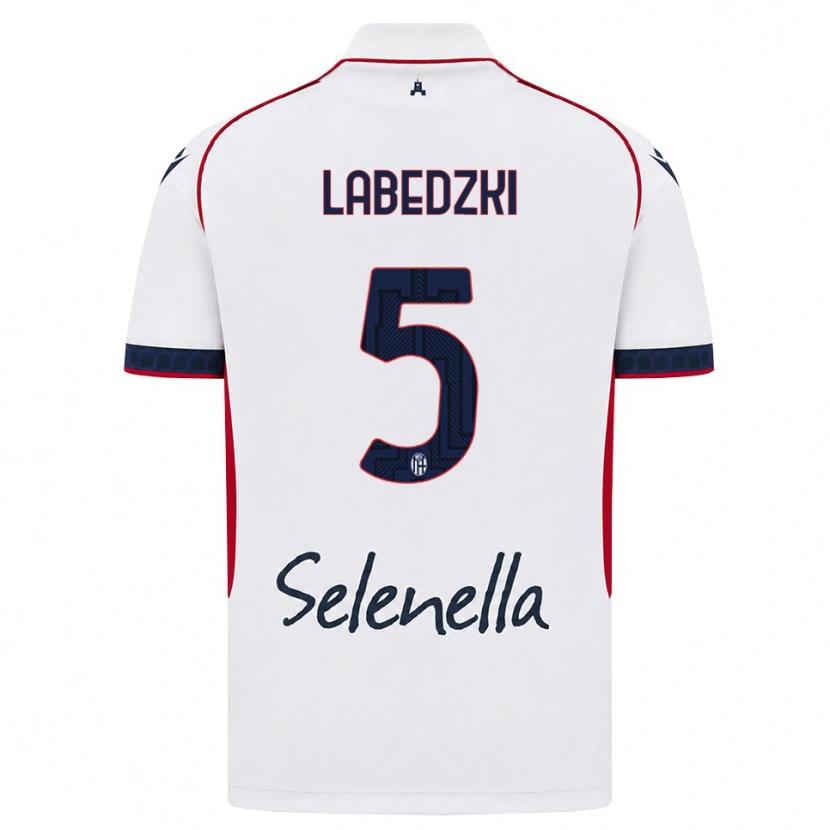 Danxen Femme Maillot Jan Labedzki #5 Blanc Rouge Bleu Roi Tenues Extérieur 2026/27 T-Shirt
