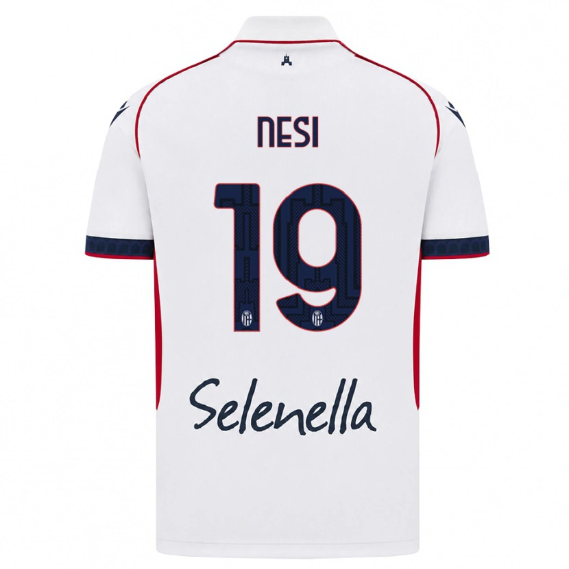 Danxen Femme Maillot Luca Nesi #19 Blanc Rouge Bleu Roi Tenues Extérieur 2026/27 T-Shirt