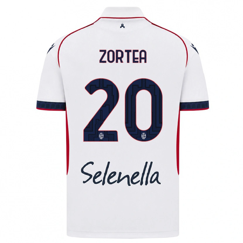 Danxen Femme Maillot Nadir Zortea #20 Blanc Rouge Bleu Roi Tenues Extérieur 2026/27 T-Shirt