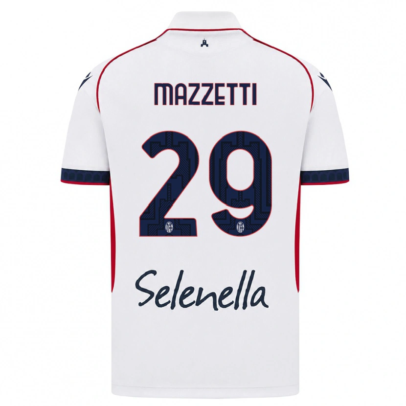 Danxen Femme Maillot Gabriele Mazzetti #29 Blanc Rouge Bleu Roi Tenues Extérieur 2026/27 T-Shirt